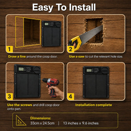 Flockhold® Automatic Chicken Coop Door